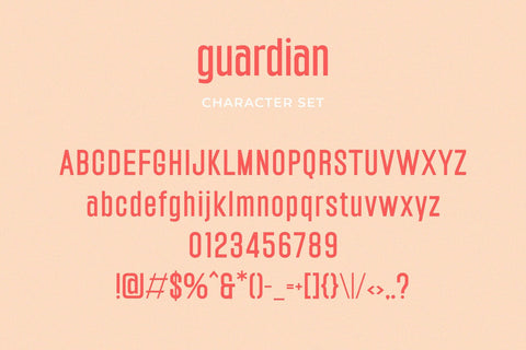 Guardian - Modern Condensed Sans Font studioalmeera 