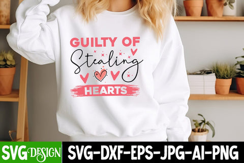 Guilty Of Stealing Hearts SVG Design,Guilty Of Stealing Hearts Sublimation PNG,Happy Valentine's Day SVG ,Valentine SVG ,Valentine's Day Sublimation PNG,Valentine's Day Round Sign SVG, Love SVG Design SVG BlackCatsMedia 