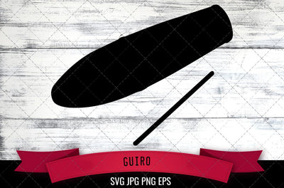 Guiro SVG, Musical Instrument SVG SVG Loveleen Kaur 