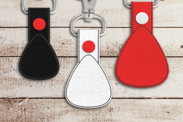 Guitar Pick Blank ITH Key Fob Applique Embroidery Embroidery/Applique DESIGNS Risa Rocks It 