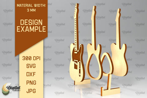 Guitar Pick Holders Laser Cut Bundle. Guitar Pick Cases SVG SVG Evgenyia Guschina 