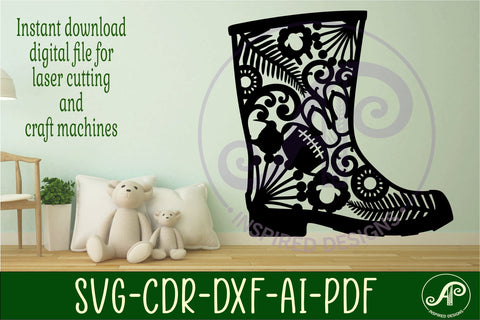 Gumboot New Zealand icons wall art sign, SVG file. vector SVG APInspireddesigns 