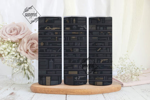 Gun Collection 20oz Tumbler Wrap Sublimation sassyprint 