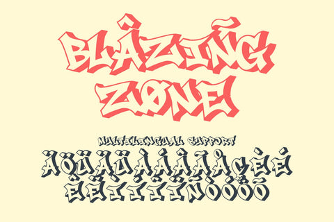 Gunko Street – Bold 3D Graffiti Font Font Mozzatype 