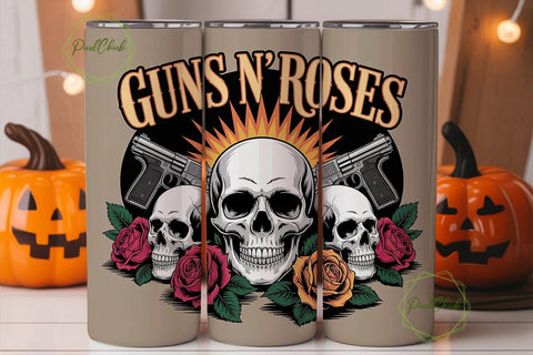 Guns N' Roses 20oz Tumbler Wrap Sublimation PixelChick 