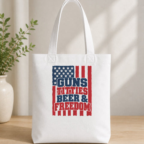 Guns Titties Beer & Freedom Embroidery Design – Funny Patriotic USA Flag Machine Embroidery File, 4th of July Adult Humor Design Embroidery/Applique DESIGNS PatternFeed8 
