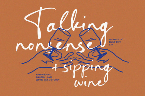 Gustavo Autograph - Whimsical Handlettered Font Font Timur type 