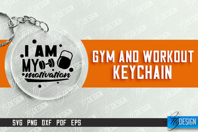 Gym and Workout Keychain | Round Keychain Designs | Quotes SVG SVG Fly Design 
