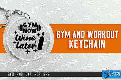 Gym and Workout Keychain | Round Keychain Designs | Quotes SVG SVG Fly Design 