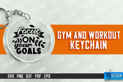 Gym and Workout Keychain | Round Keychain Designs | Quotes SVG SVG Fly Design 