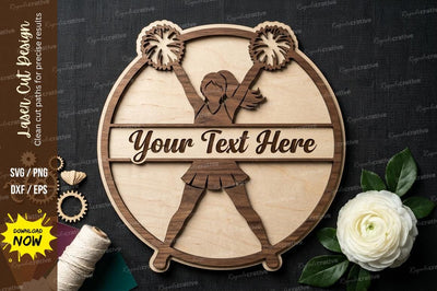 Gym Girl Frame laser Cut svg Cutting file , gym girl svg, fitness girl svg design SVG Regulrcrative 