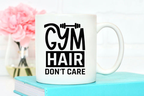 Gym Hair Don't Care - Workout SVG File SVG CraftLabSVG 