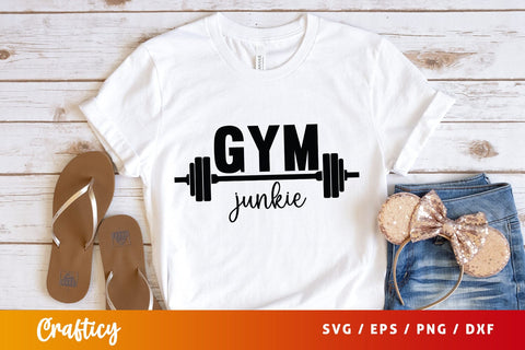 Gym junkie SVG Design SVG Designangry 