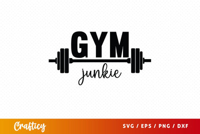 Gym junkie SVG Design SVG Designangry 