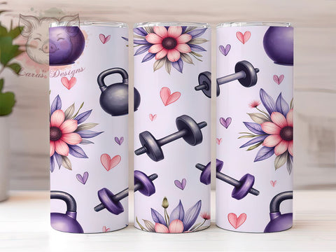 Gym Motivational Fitness 20oz Tumbler, Gym Motivational, 20oz Tumbler, Sublimation Wrap, Workout Cup, Fitness Gift, Inspirational Drinkware Sublimation Lara' s Designs 