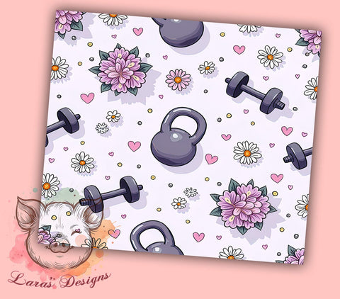 Gym Motivational Fitness 20oz Tumbler, Gym Motivational, 20oz Tumbler, Sublimation Wrap, Workout Cup, Fitness Gift, Inspirational Drinkware Sublimation Lara' s Designs 