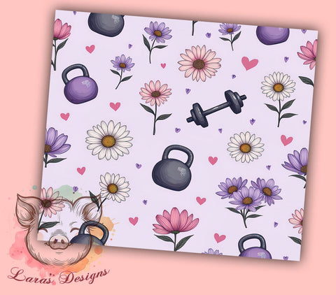 Gym Motivational Fitness 20oz Tumbler, Gym Motivational, 20oz Tumbler, Sublimation Wrap, Workout Cup, Fitness Gift, Inspirational Drinkware Sublimation Lara' s Designs 