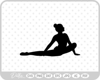 Gymnast Pose SVG DottieDigitals 