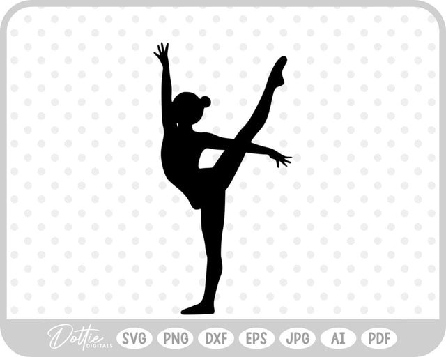 Gymnast Pose SVG DottieDigitals 