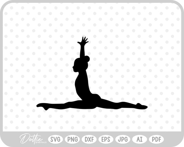 Gymnast Pose SVG DottieDigitals 