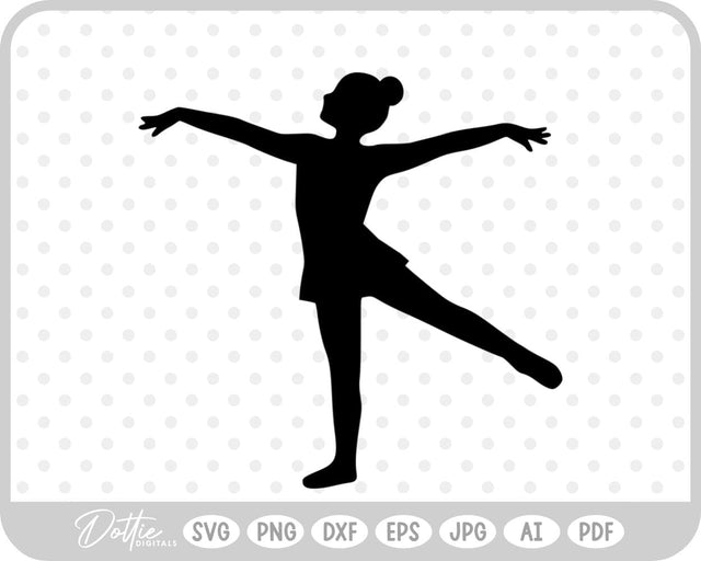 Gymnast Pose SVG DottieDigitals 