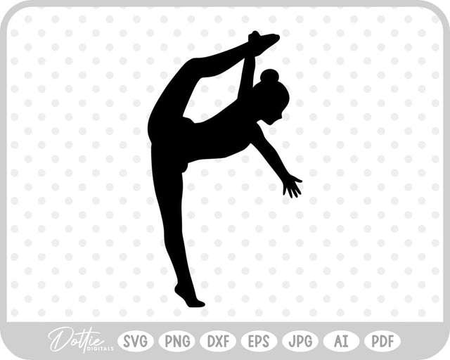 Gymnast Pose SVG DottieDigitals 