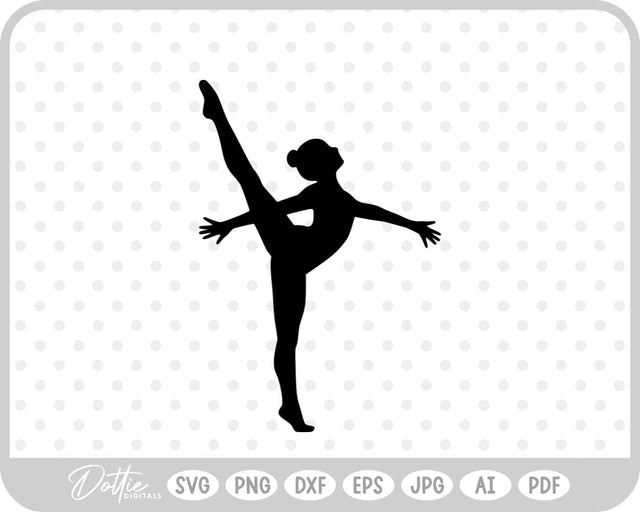 Gymnast Pose SVG DottieDigitals 