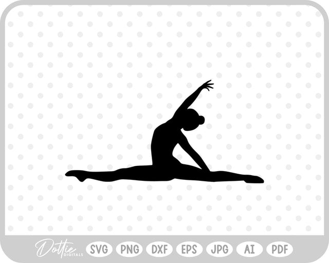 Gymnast Pose SVG DottieDigitals 