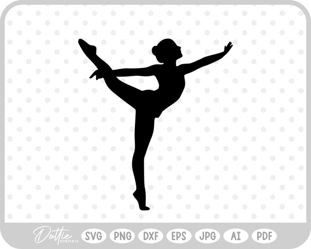 Gymnast Pose SVG DottieDigitals 