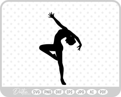 Gymnast Pose SVG DottieDigitals 