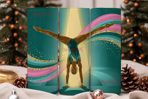 Gymnast Tumbler Wrap 20oz Sublimation DesignSVG 