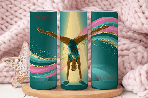 Gymnast Tumbler Wrap 20oz Sublimation DesignSVG 