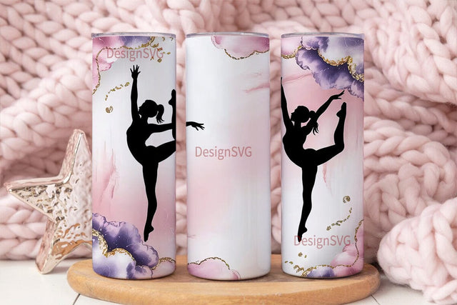 Gymnast Tumbler Wrap PNG Sublimation DesignSVG 