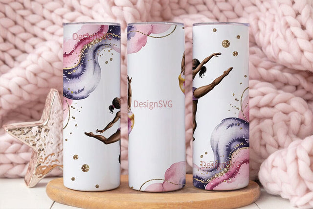 Gymnast Tumbler Wrap PNG Sublimation DesignSVG 