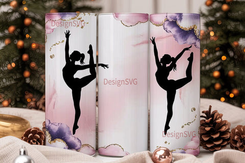 Gymnast Tumbler Wrap PNG Sublimation DesignSVG 