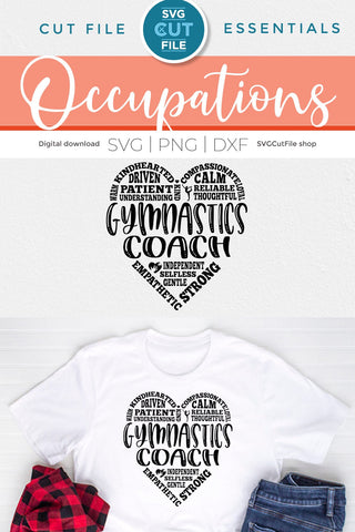 Gymnastics coach svg for Cricut or Silhouette SVG SVG Cut File 