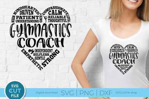 Gymnastics coach svg for Cricut or Silhouette SVG SVG Cut File 