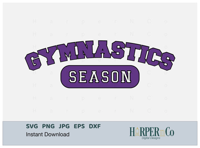 Gymnastics Season Laser SVG EPS Cut File SVG HarperNCo 