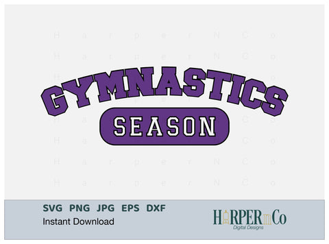 Gymnastics Season Laser SVG EPS Cut File SVG HarperNCo 