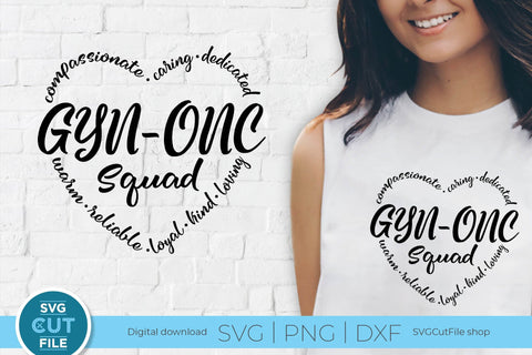 GYN ONC squad svg SVG SVG Cut File 