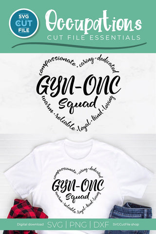 GYN ONC squad svg SVG SVG Cut File 