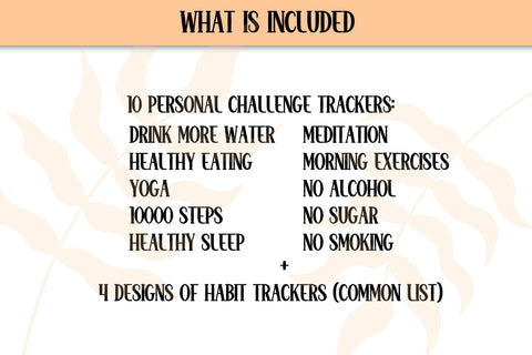 Habits Trackers Template Printable 30 Day Personal Challenge A4 Sheet PDF | Healthy Lifestyle Tracker Breaking Bad Habits | Digital Download Sublimation AnnaViolet_store 