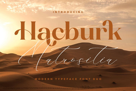 Hacburk Matrositia Font Duo Font Storytype Studio 