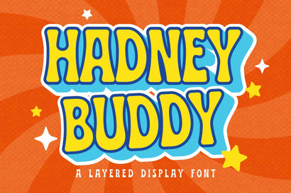 Hadney Buddy - Layered Font Font Arterfak Project 