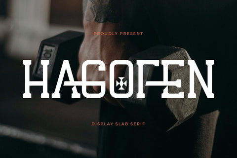 Hagofen - Display Slab Serif Font Letterena Studios 