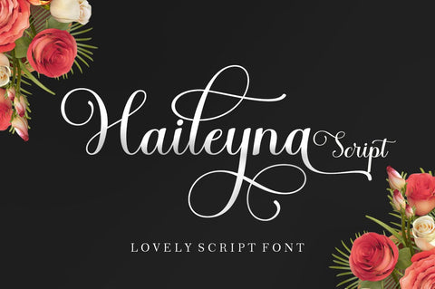 Haileyna Script SVG RomieStudio 