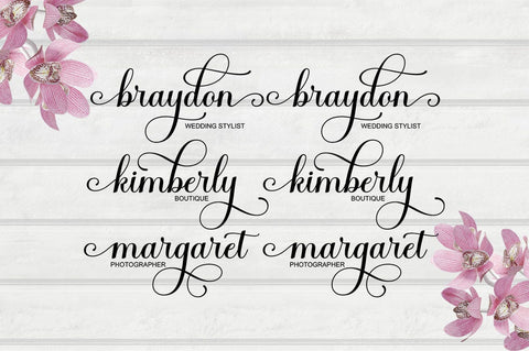 Haileyna Script SVG RomieStudio 