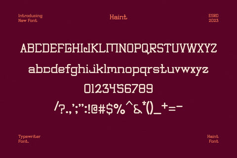 Haint - Modern Serif Font Font studioalmeera 