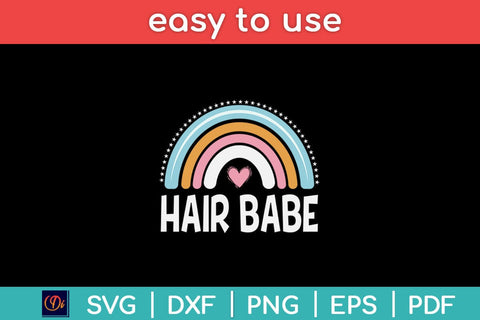 Hair Babe Retro Hair Lover Hair Stylist Hairdresser Svg Design SVG artprintfile 