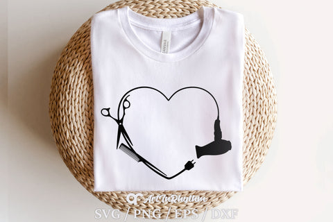 Hair Dryer Heart Svg, Hairdresser Svg, Hair Stylist Svg, Hair Hustler Svg, Hair Salon Svg SVG Artinrhythm shop 